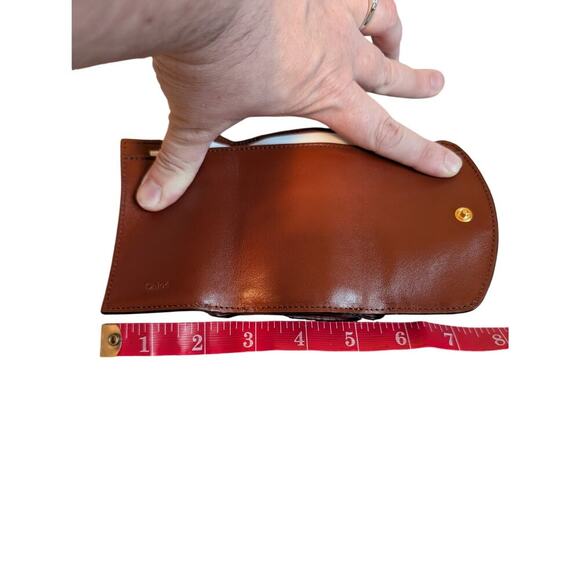 Chloe Calfskin Croc Embossed Trifold Wallet NWT and COA - Picture 10 of 11